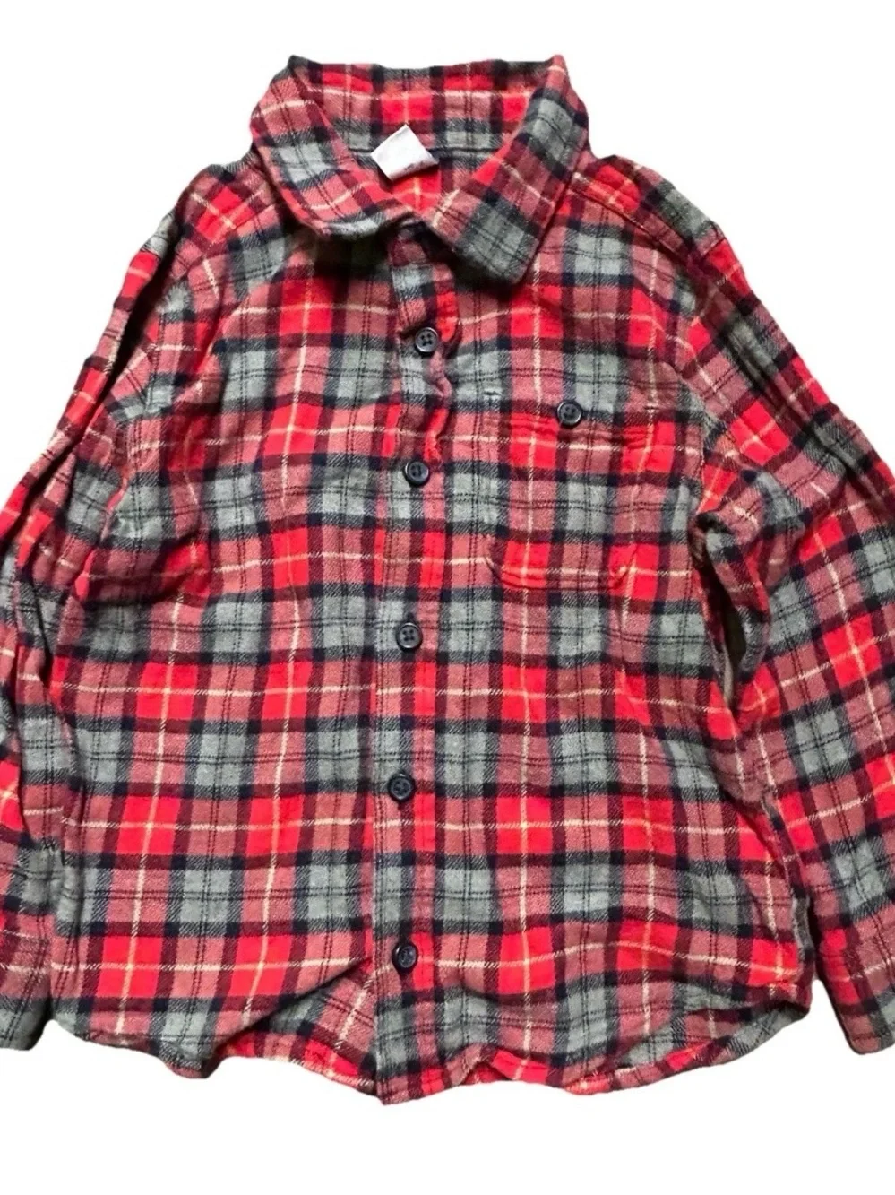Toddler Boy Tops Flannel ABC’s T Shirt Long Sleeve Shirts Size 4T